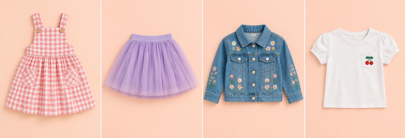 Petal Gingham Pinafore